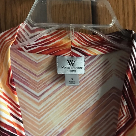 Worthington Multicolored Cowl Neck Top - Picture 3 of 3